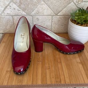 Vintage New Red Patent Leather Howard Fox Pumps